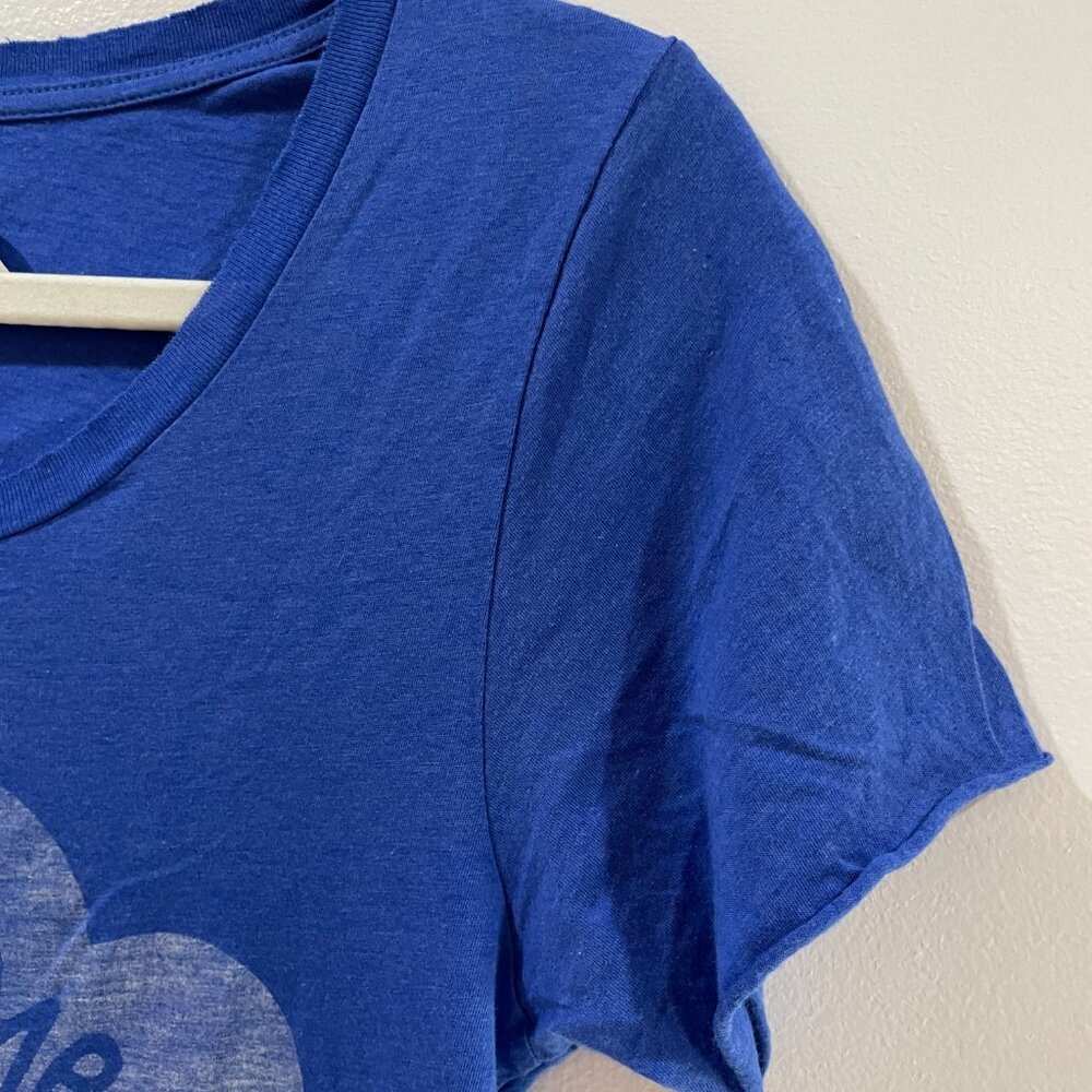 Zoe Karssen Graphic Tshirt XS Blue You Me Oui! Streetwear Valentines Retail $100 - Picture 4 of 8